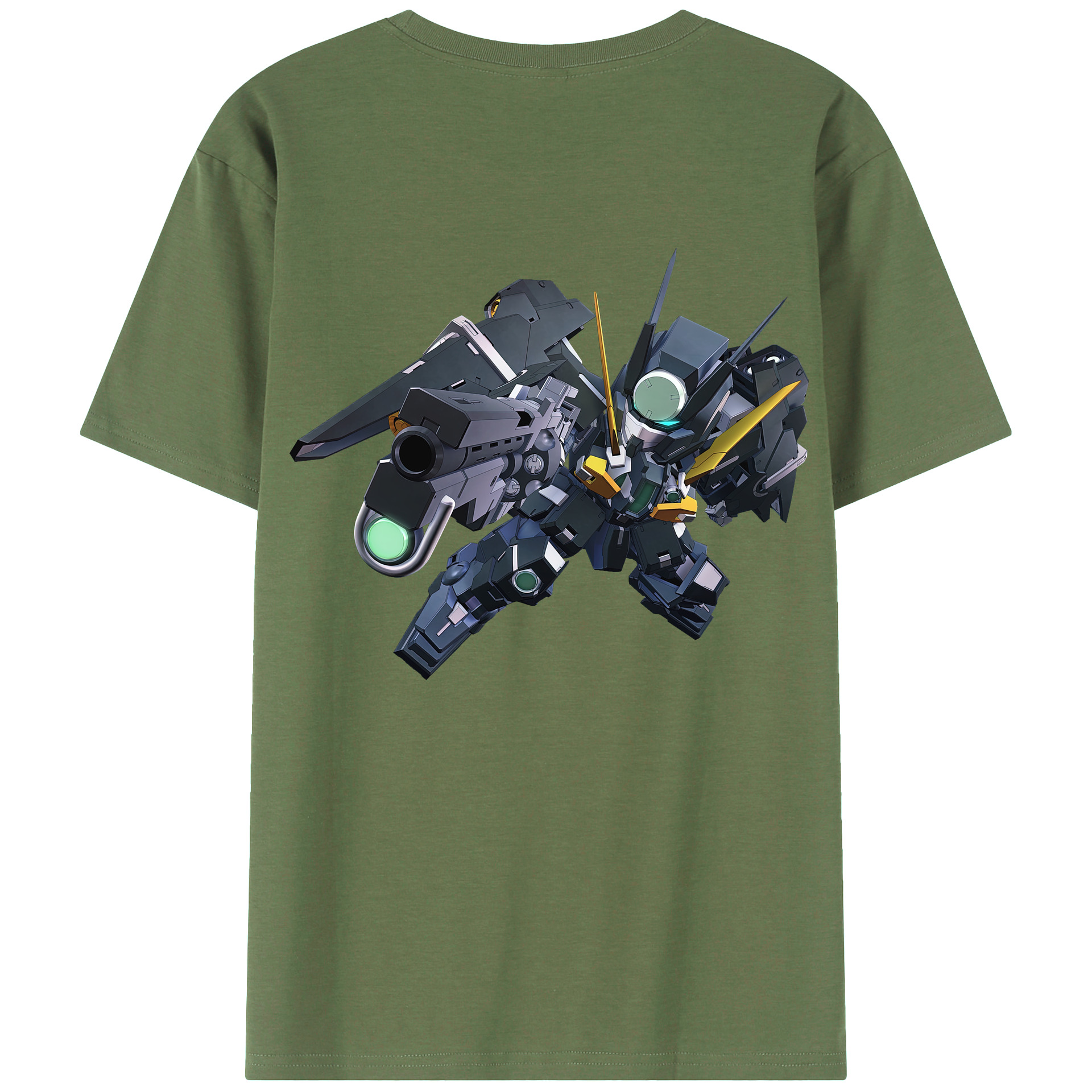 （画像用） 機動戦士ガンダム Mobile Suit Gundam 綿100％ メンズ半袖Tシャツ（バックプリント） 通気性